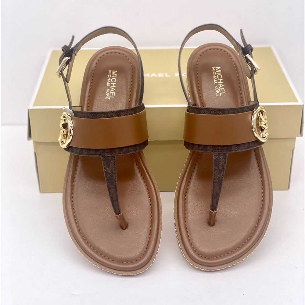 Michael Kors Carmen Thong Sandals Brown women’s size 9.5 - Picture 3 of 9